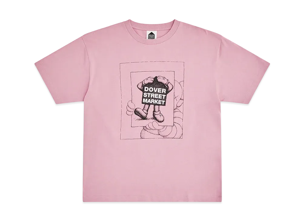 Dover Street Market (DSM) x KAWS Chum Tee "Light Pink"