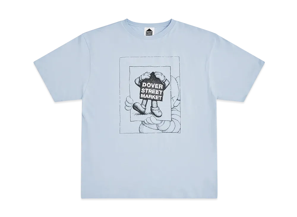 Dover Street Market (DSM) x KAWS Chum Tee "Light Blue"