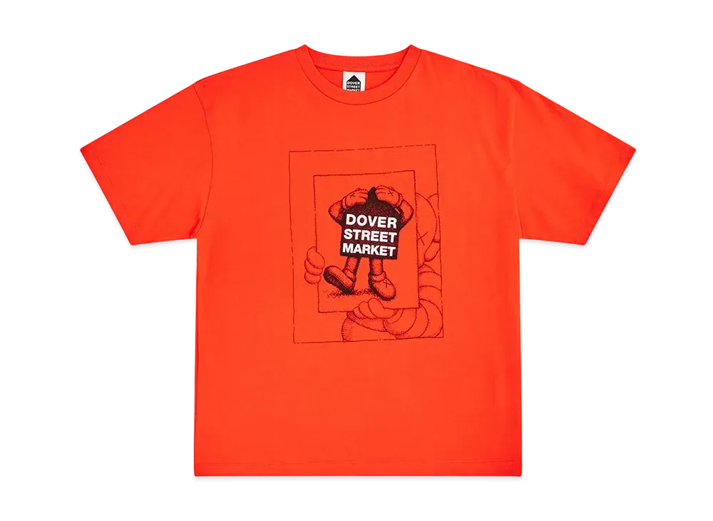 Dover Street Market (DSM) x KAWS Chum Tee "Bright Orange"
