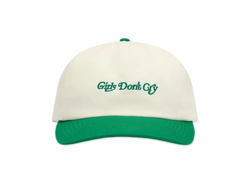 Dover Street Market x VERDY Girls Don't Cry Logo Hat "Ivory/Green"