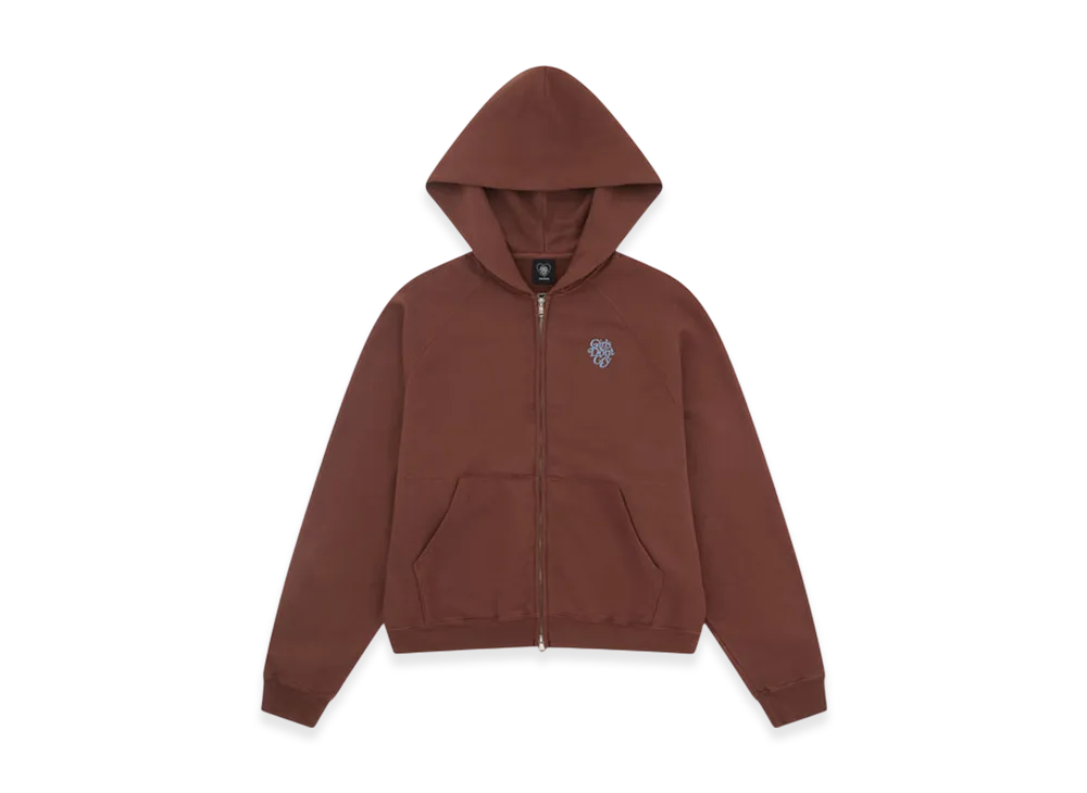 Girls Don't Cry Zip Sweat Hoodie "Brown"