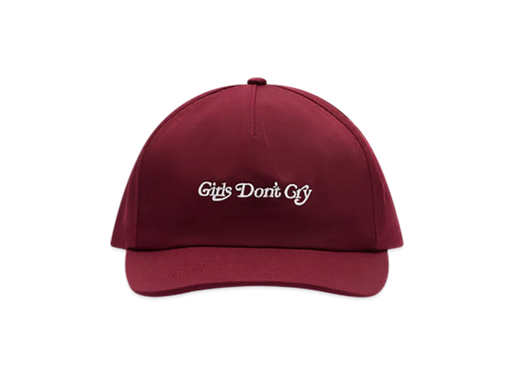 Dover Street Market x VERDY Girls Don't Cry Logo Cap "Maroon"