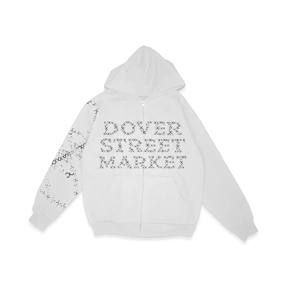 Dover Street Market x BIGBANG Cosmos Zip-Up Hoodie "White"