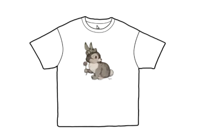 Disney x Yuko Higuchi Thumper Short sleeve T-shirt "White"