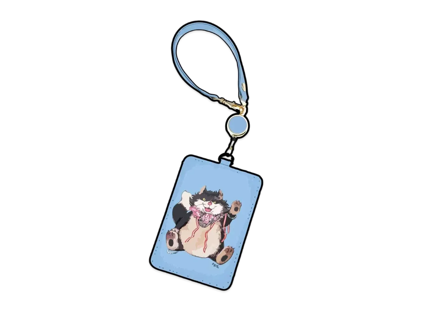 Disney x Yuko Higuchi Lucifer Pass Case Reel Type "Light Blue"