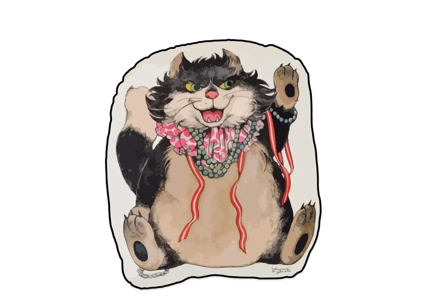 Disney x Yuko Higuchi Lucifer Cushion "White"