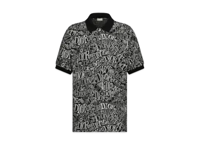 Dior x Shawn Stussy Oversized Polo Shirt "Black"