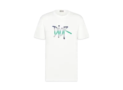 Dior x Shawn Stussy Oversized Logo T-shirt "White"