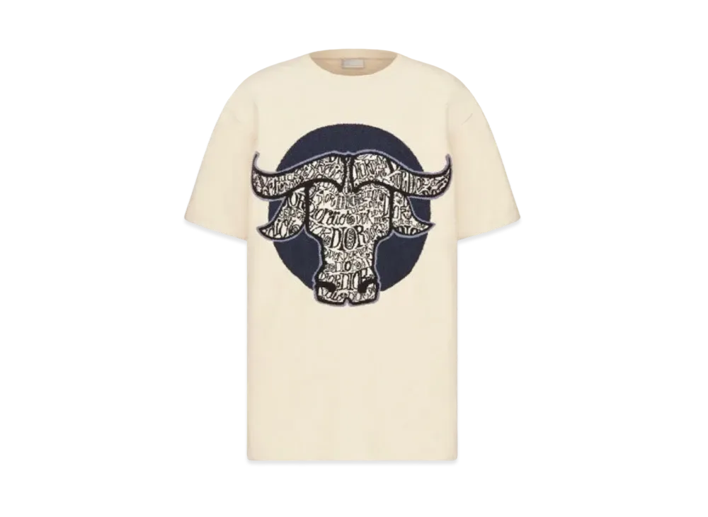 ディオール x ショーン ステューシー オーバーサイズ Tシャツ "ホワイト"