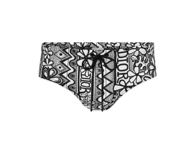 Dior x Shawn Stussy Swim Briefs "Black/White"