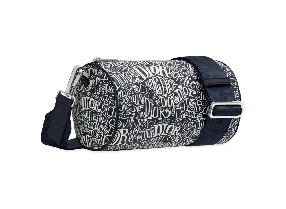 Dior x Shawn Stussy Motif Roller Messenger Bag "Navy"