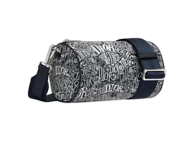 Dior x Shawn Stussy Motif Roller Messenger Bag "Navy"