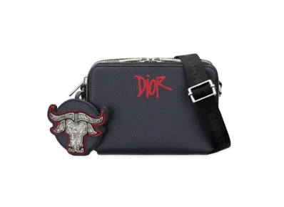 Dior x Shawn Stussy Pouch with Shoulder Strap "Navy"