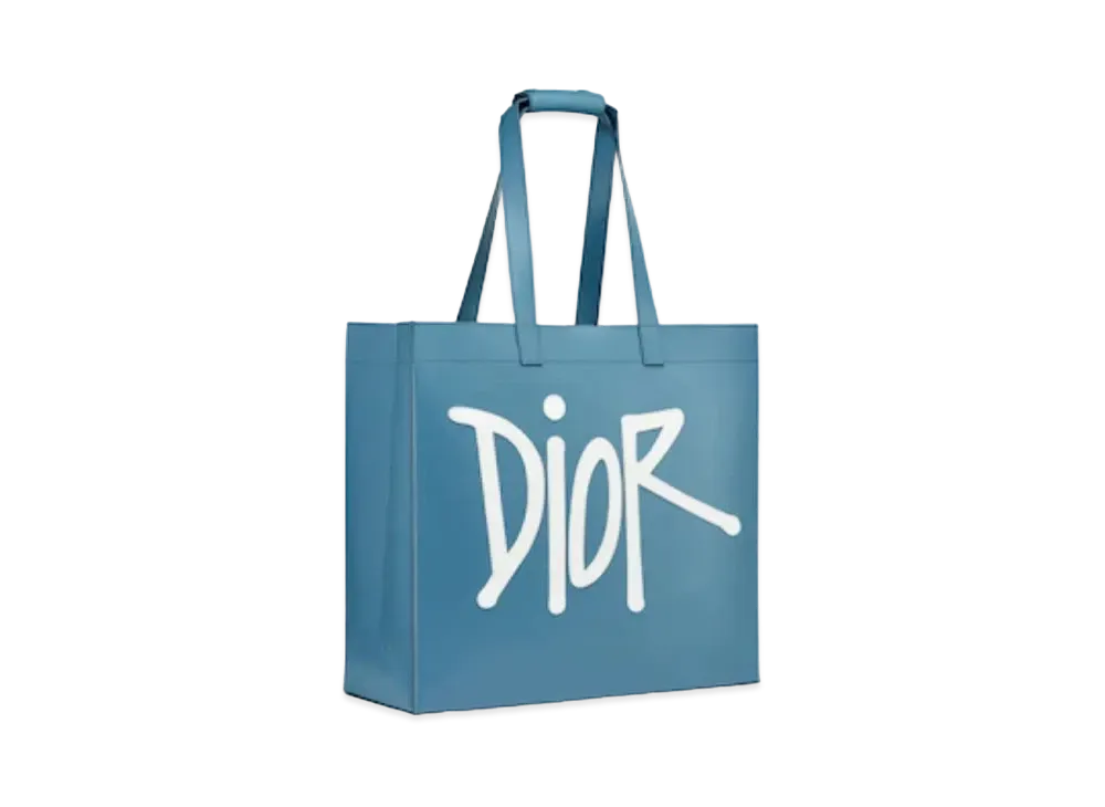 Dior x Shawn Stussy D-Dior Tote Bag "Blue"