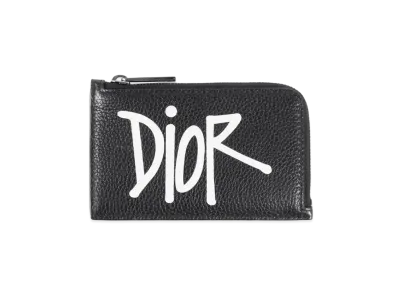 Dior x Shawn Stussy Zipped Card Holder "Black"