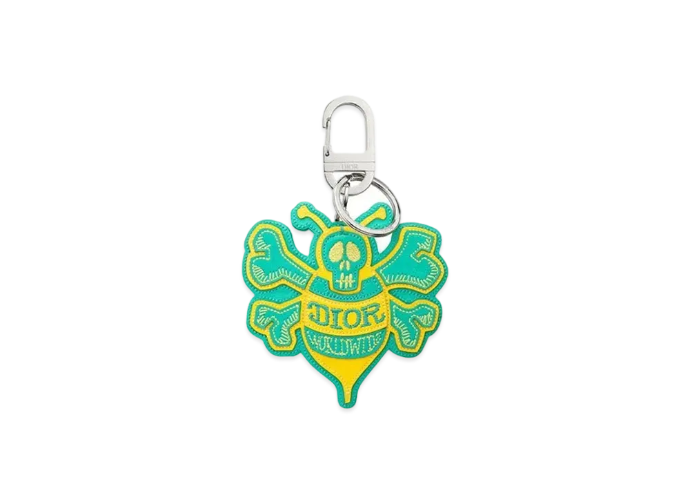 Dior x Shawn Stussy Bee Key Ring "Yellow/Green"