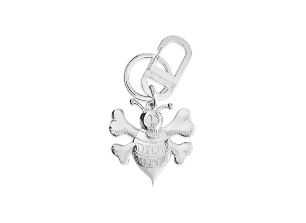 Dior x Shawn Stussy Bee Key Ring "Silver"