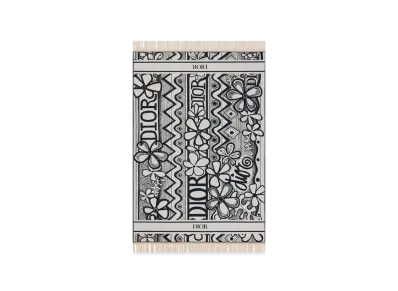 Dior x Shawn Stussy Beach Towel "Navy/White"