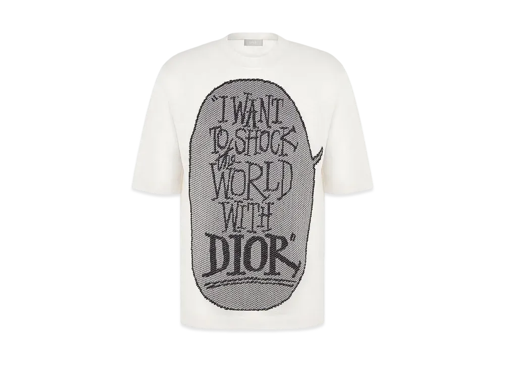 Dior x Shawn Stussy Short Sleeve Sweater "White"