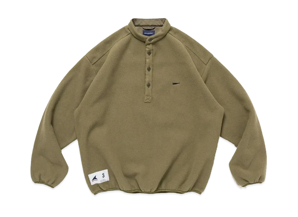 DESCENDANT Hutte Fleece Ls Shirt "Olive Drab"