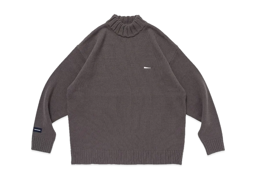 DESCENDANT Strand Mock Neck Knit "Gray"