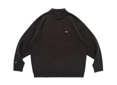 DESCENDANT Strand Mock Neck Knit "Black"