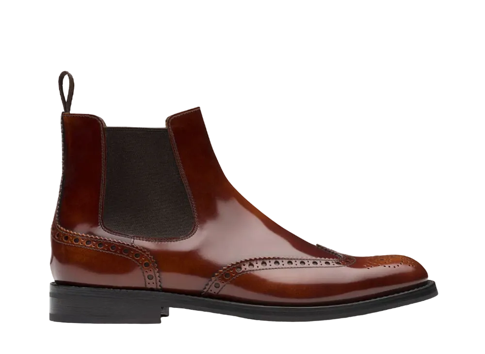 Church’s WMNS Ketsby Wg Polished Binder Calf "Tabaco" DT0001_9EM_F0AEY_F_B000 Diamond Rubber Sole