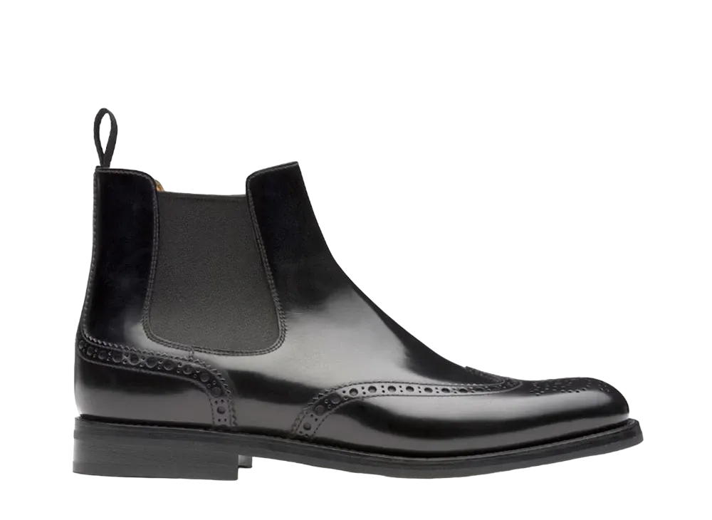 Church’s Women's Ketsby Wg Polished Binder Calf "Black" DT0001_9XV_F0AAB_F_B000 Diamond Rubber Sole