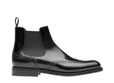 Church’s Women's Ketsby Wg Polished Binder Calf "Black" DT0001_9XV_F0AAB_F_B000 Diamond Rubber Sole