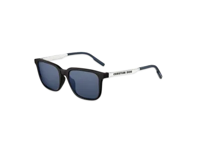Dior Tag SU Rectangular Sunglasses "Black"