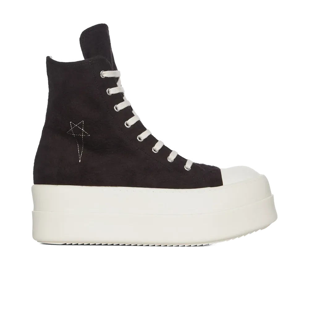 Rick Owens DRKSHDW Mega Bumper Sneaks Brushed Cotton "Black/Pearl"