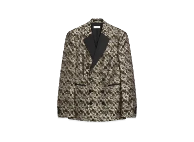 DRIES VAN NOTEN Tight Tuxedo Blazer "Brown"