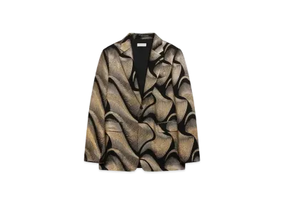 DRIES VAN NOTEN Jacquard Blazer "Black"