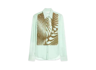 DRIES VAN NOTEN Embellished Shirt "Pistache"