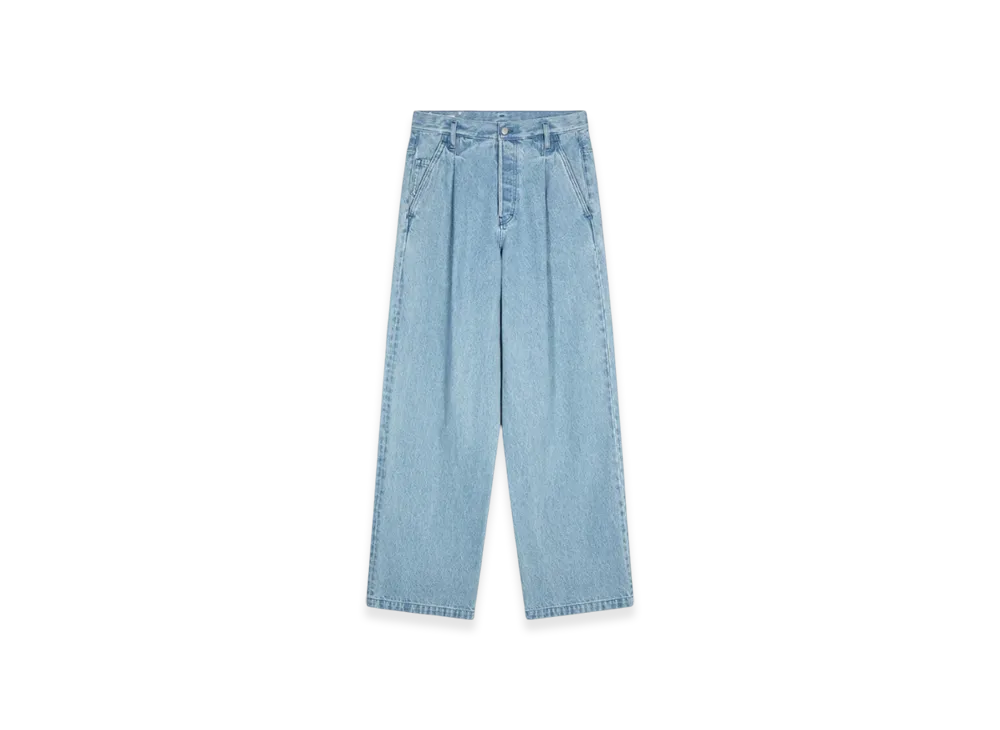DRIES VAN NOTEN Pleated Jeans "Light Blue"