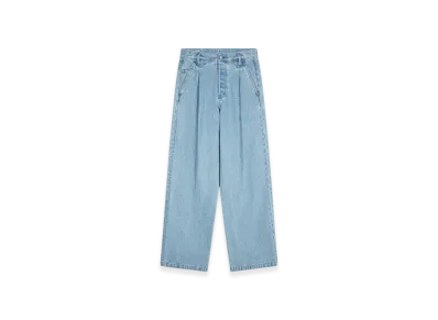 DRIES VAN NOTEN Pleated Jeans "Light Blue"