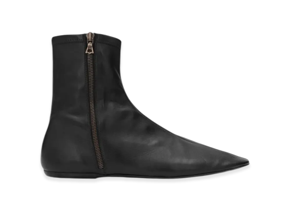 DRIES VAN NOTEN Leather Sock Boots "Black"