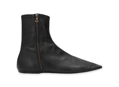 DRIES VAN NOTEN Leather Sock Boots "Black"