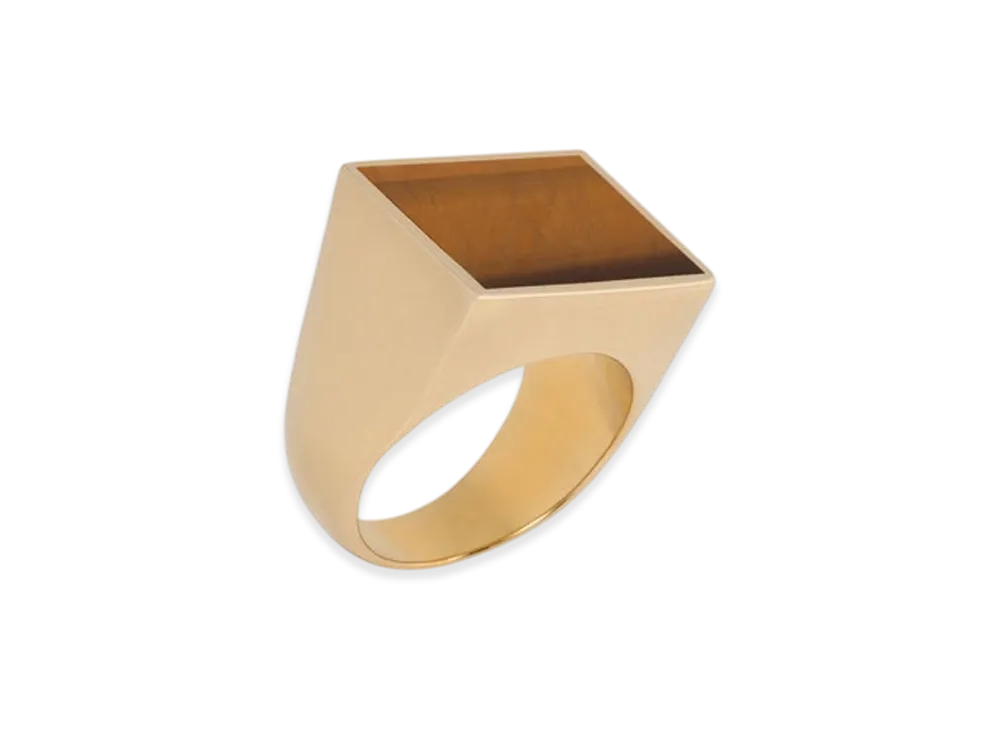 DRIES VAN NOTEN Signet Ring "Tiger Eye"