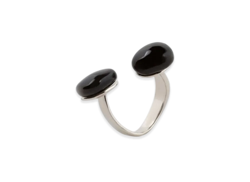 DRIES VAN NOTEN Open Ring "Black"