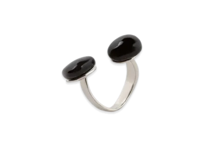 DRIES VAN NOTEN Open Ring "Black"