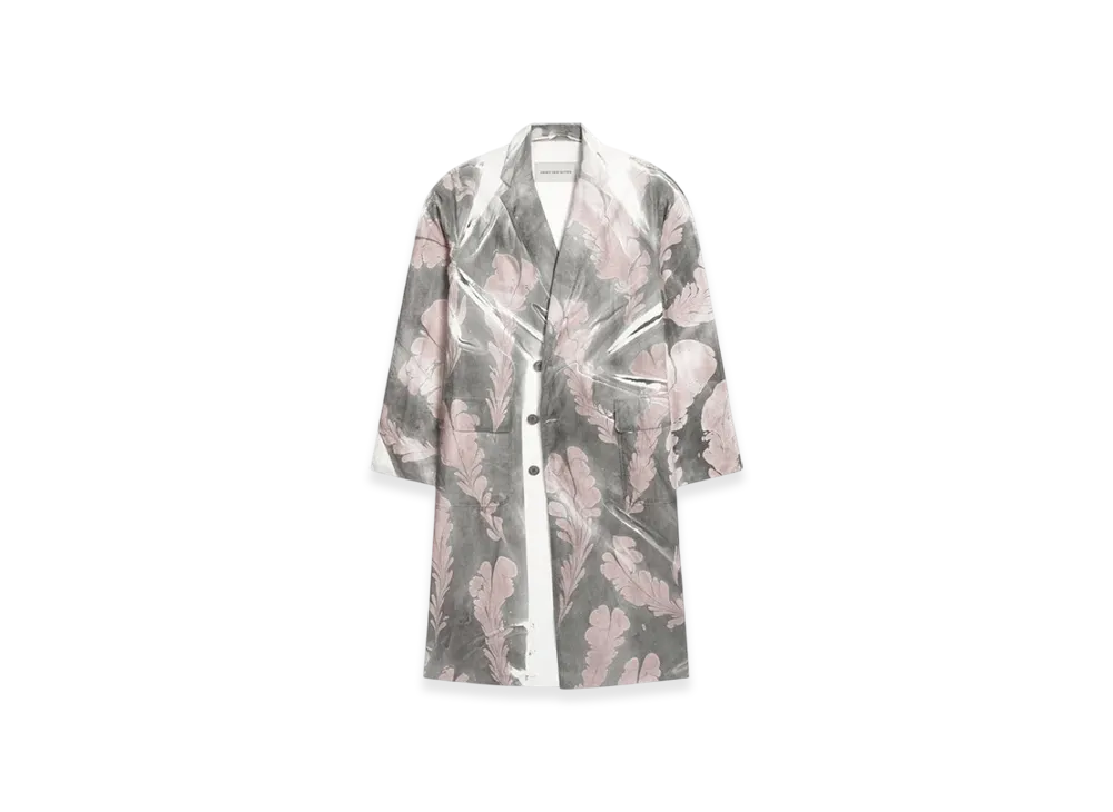 DRIES VAN NOTEN Hand Printed Coat "Dessin D"