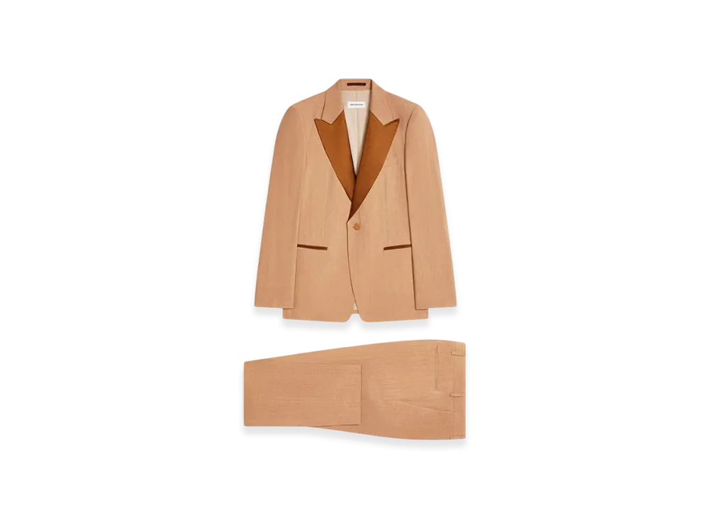 DRIES VAN NOTEN Fitted Tuxedo "Camel"