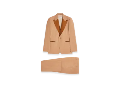 DRIES VAN NOTEN Fitted Tuxedo "Camel"