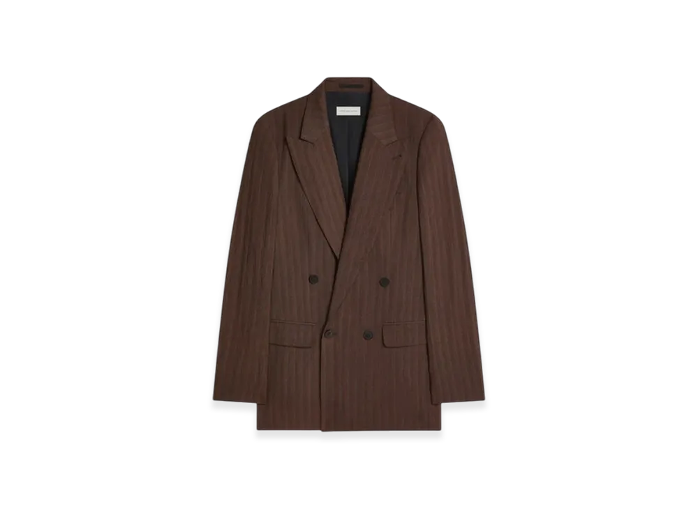 DRIES VAN NOTEN Double-Breasted Blazer "Brown"
