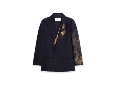 DRIES VAN NOTEN Embellished Blazer "Navy"