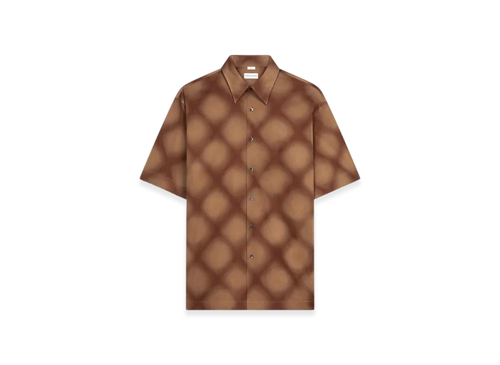 DRIES VAN NOTEN Short Sleeve Shirt "Burgundy"