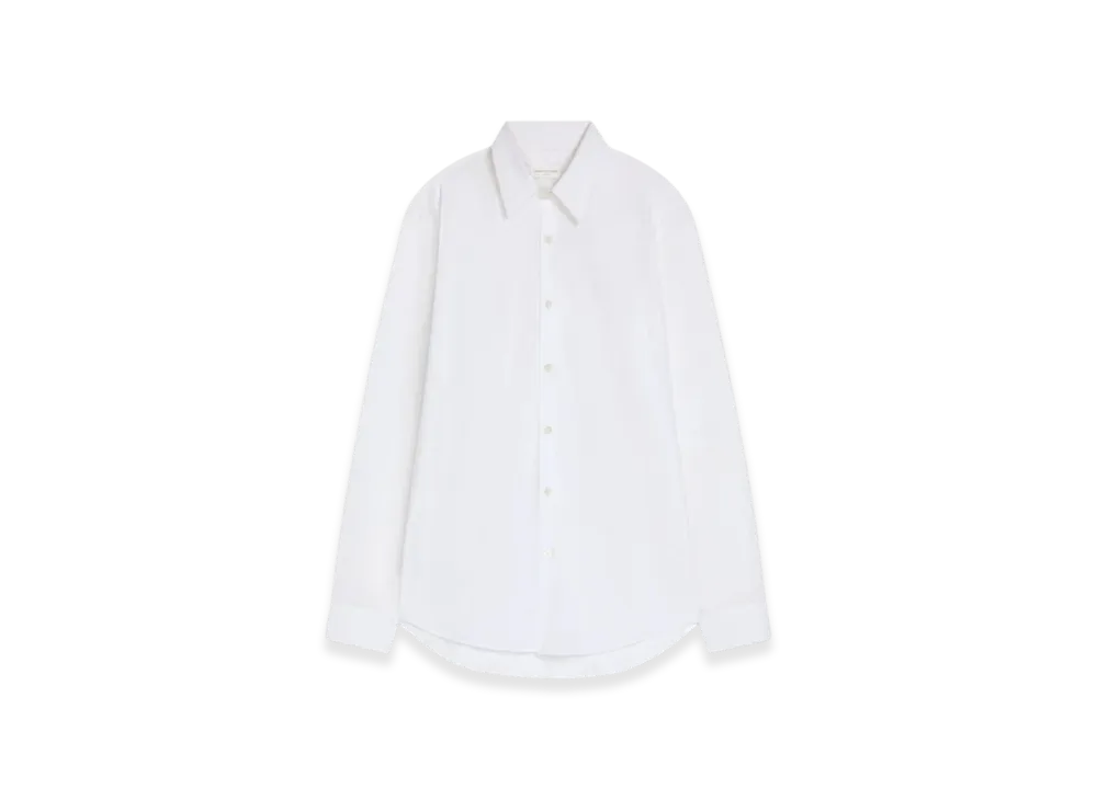 DRIES VAN NOTEN Fitted Cotton Shirt "White"