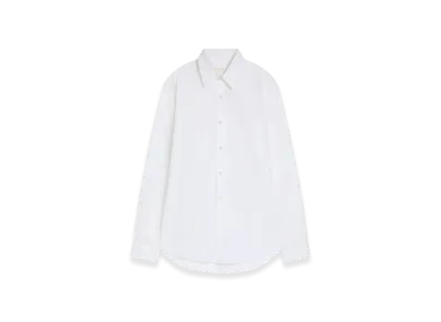 DRIES VAN NOTEN Fitted Cotton Shirt "White"