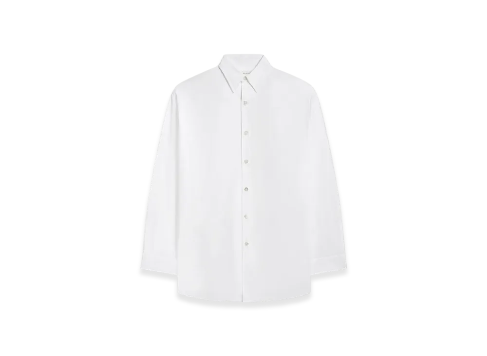DRIES VAN NOTEN Oversized Cotton Shirt "White"